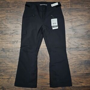 Obermeyer Womens 10 Short Milan Stretch Insulated Ski Snow Pants Black Mid‎ Rise